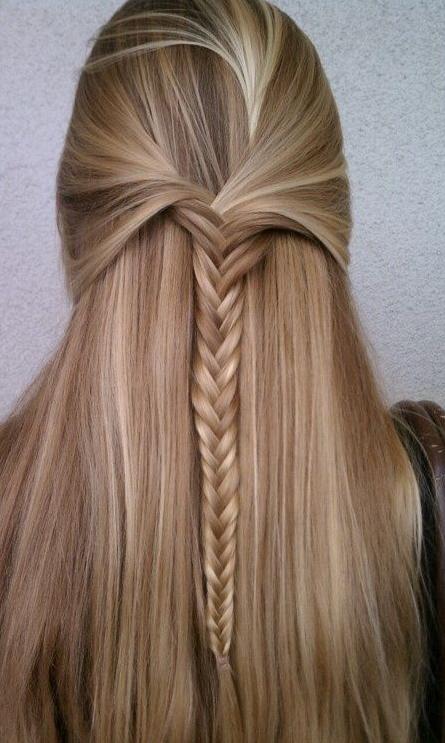 half up braided hair