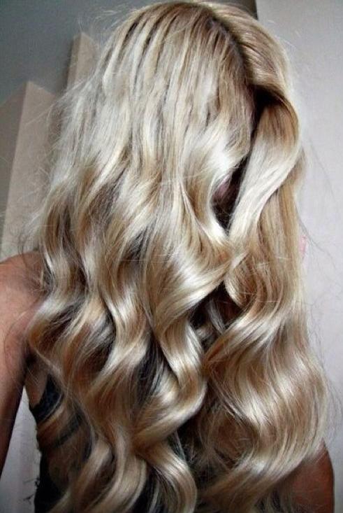 soft blonde curls