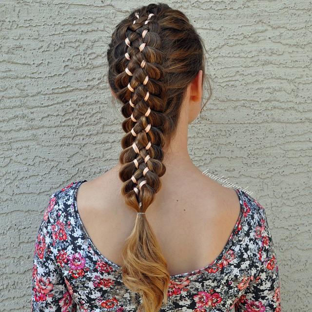 seven strand ribbon braid