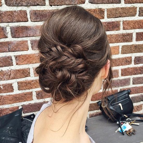 fishtail bridal updo