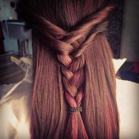 braided with color
