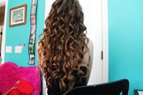 long messy brown curls