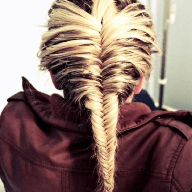 french braid ponytail