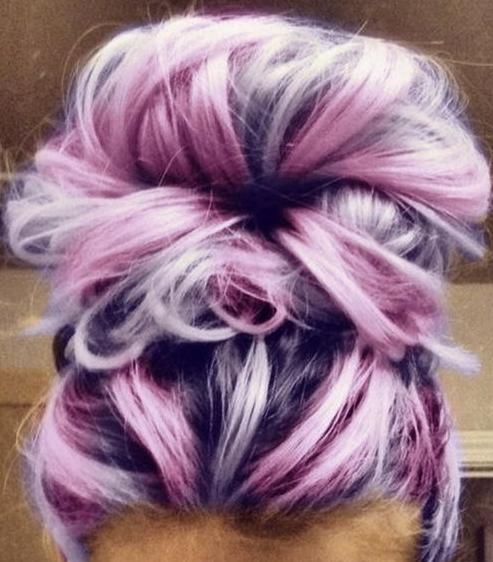 pink & lavender highlights