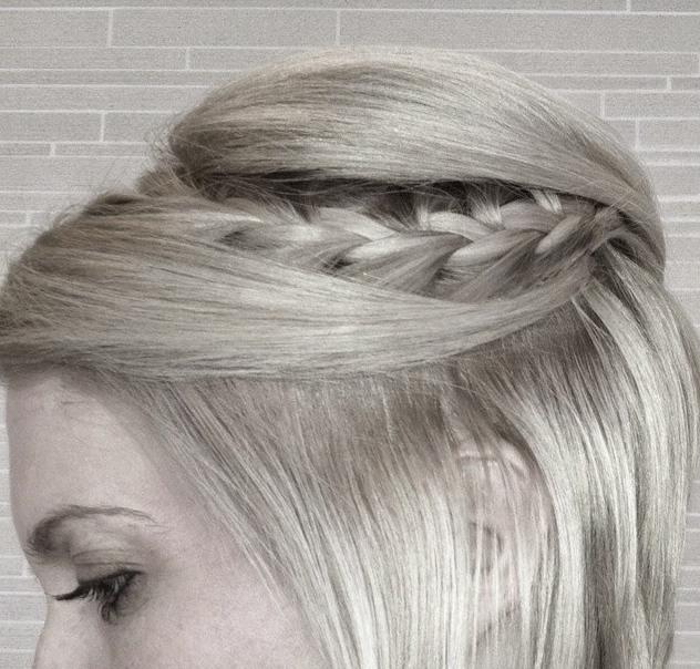 simple braided hairstyle