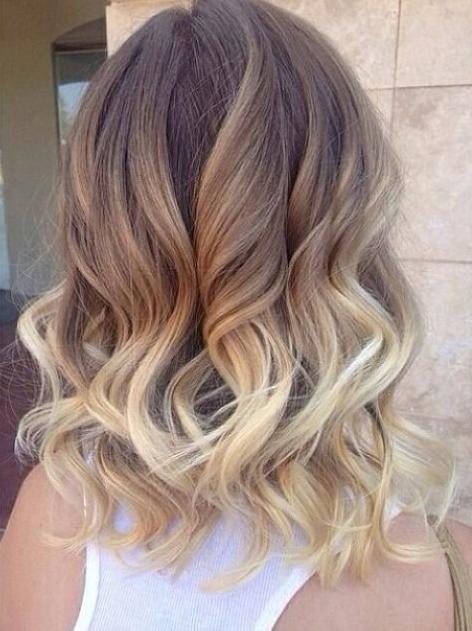 bronde ombre curls